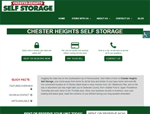 Tablet Screenshot of chesterheightsstorage.com